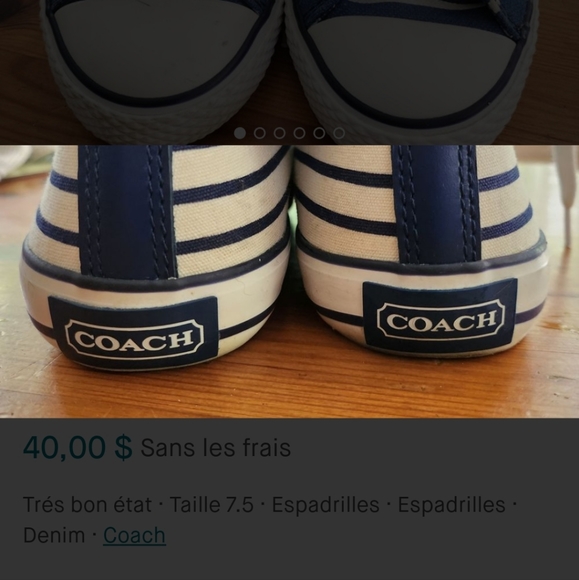 Coach jeans soulier - Picture 4 of 5